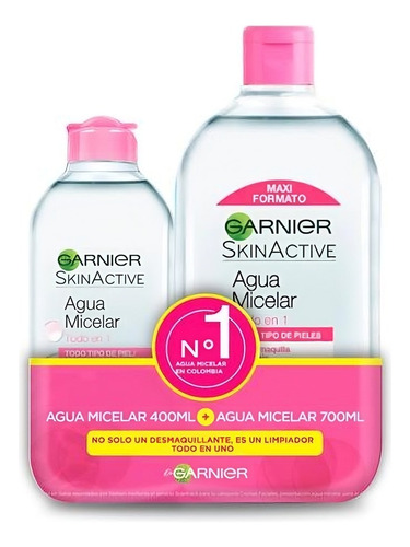 Agua Micelar Garnier Desmaquila - L a $32