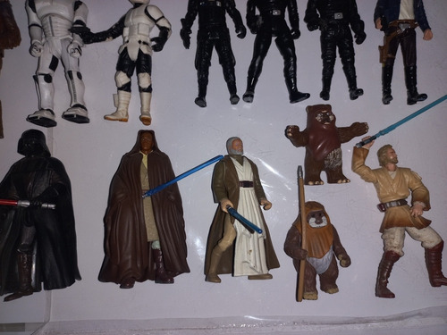 Figuras Star Wars Kenner Hasbro Luke Vader Windu Snowtrooper (Usado)