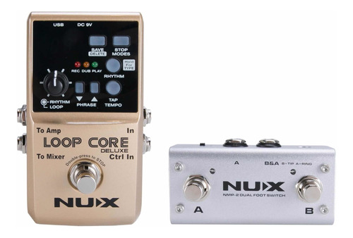 Pedal Conjunto Looper Multifrase Nux Loop Core Deluxe Nuevo