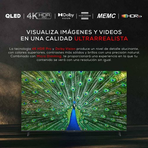 Qled 55 Tcl 55c725 4k Hdr Smart Tv Google Tv