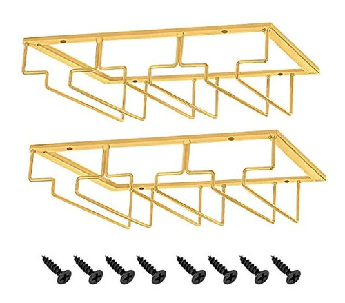 Estante Para Copas Bajo El Gabinete 3 Filas 2 Unidades