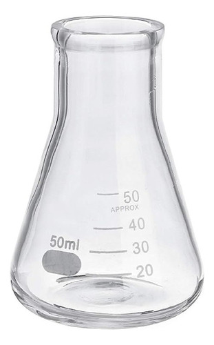 Erlenmeyer Graduado Vidrio 50ml