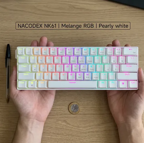 Teclado Mecânico Gamer Ajazz Nk61 Switch Red Hot Swap 60% Jg
