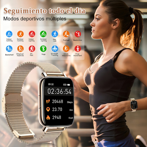 Quacoww QM016 Smartwatch Mujer 1.85