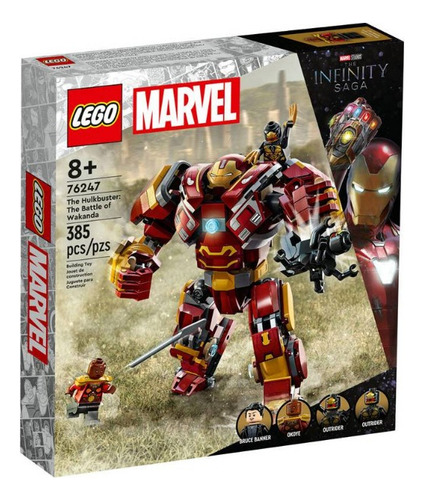 Lego Marvel 76247 Hulkbuster Batalla De Wakanda 385 Pcs