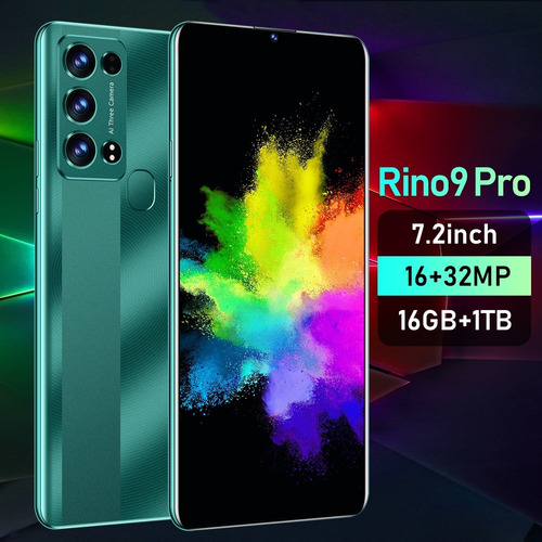 Smartphone Rino9 Pro 16 + 512gb/1tb Y Auriculares Bluetooth