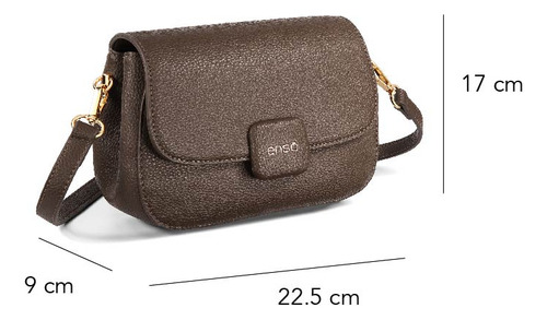 Bolsa Crossbody Enso Mujer Eb244302cb Cafe Color Marrón