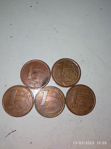 Coleção De 10 Moedas Raras De 1 Centavo (Usado)