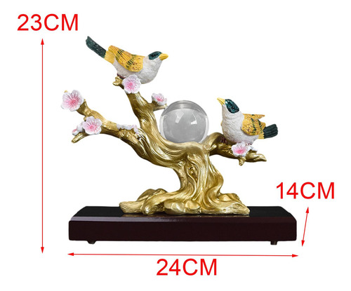 Figurita De Pájaro Urraca, Escultura Animal, Estatua De