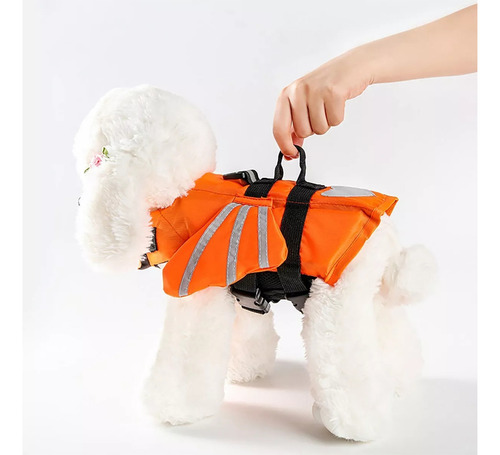 Chaleco Salvavidas Para Perro Traje Baño Flotación Portátil