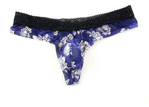 M Bragas Hombre A1214 Tanga Ropa Interior Estampado Encaje T