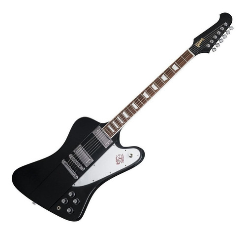 Guitarra elétrica Gibson Firebird de mogno 2018 black brilhante com diapasão de granadillo assado