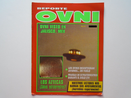 Reporte Ovni No.9 Revista Mina Editores 1993 Agosto (Usado)