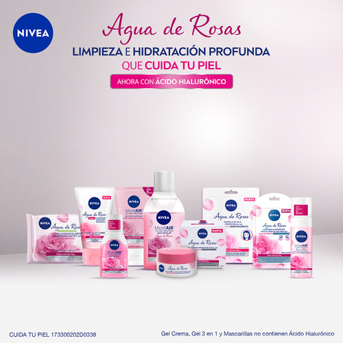 Pack - Nivea Face Agua De Rosas 50ml + Agua Micellair 400ml Día/noche