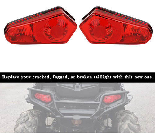 Luces Traseras Led Para Polaris Sportsman 500-800 05-17 Roja