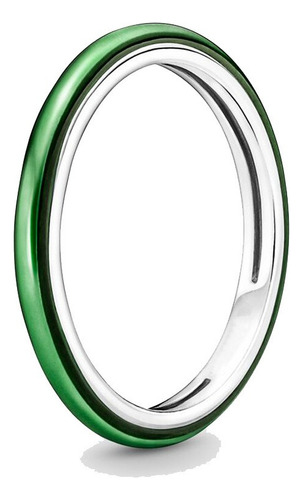 Original Me Electric Green Anillo Plata De Ley 925 Multicol