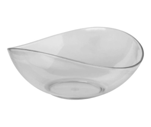 Ensaladera Bowl Irregular Plastico Cristal 24 X 23 X 13 Cm