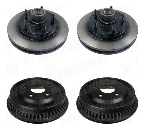 4 Discos Para Dodge Ram 2500 1996 1997 1998 5.9 Trw