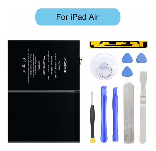 Bateria Tablet A1484 Kit Para Apple iPad Air A1474 A1475 A14