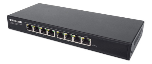 Conmutador Gigabit Ethernet De Paso Poe Intellinet De 8 Puer