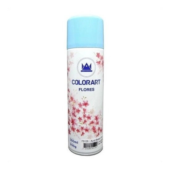 Tinta Spray Azul Bebe Flor Natural Artificial Especial | MercadoLivre