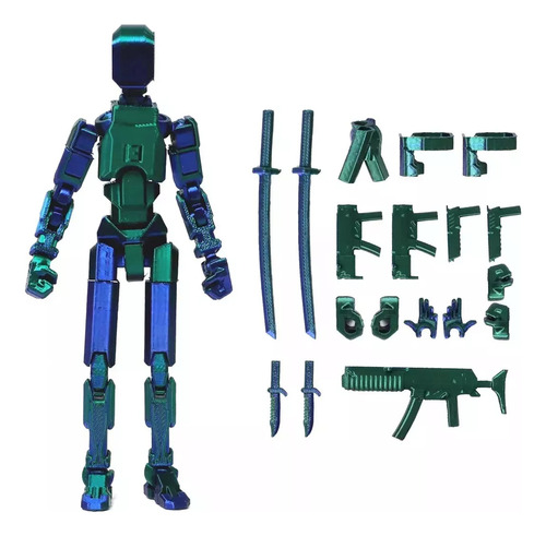 Lucky T13 Action Figure 3d,robô Articulado,modelo De Boceto