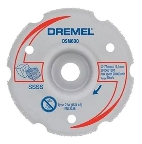 Disco Para Cortes Em Profundidade Saw-max (dsm600) - Dremel Cor Cinza