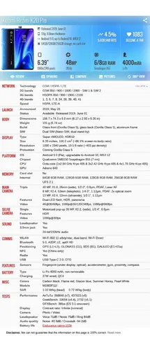 Xiaomi Redmi K20 Pro M1903f11a 8gb 128gb Dual Sim Duos