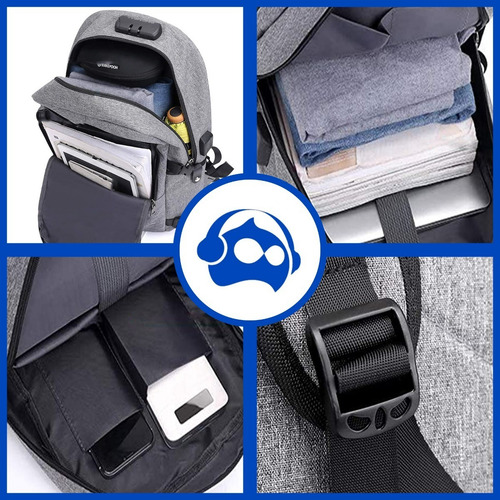 10 Mochilas Antirrobo Para Laptop Código Impermeable