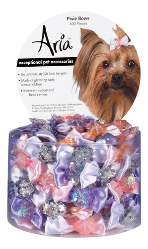 Aria Pixie Lazos Para Perros  100-piece Canisters