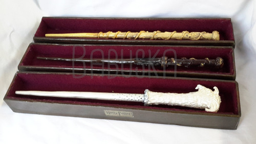 Varitas Harrypotter Hechas A Mano En Madera. Con Caja Personalizada