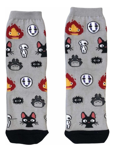 Imagen 2 de 7 de Medias Largas Studio Ghibli Totoro T. Único Gastovic Anime