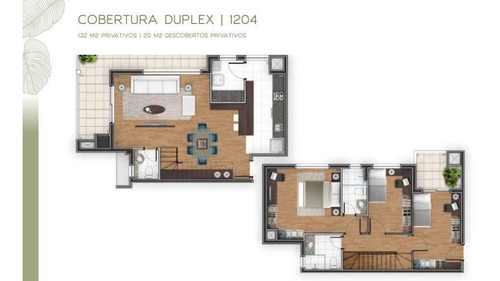 Imagem 9 de 20 de Cobertura Com 3 Dormitórios À Venda, 132 M² Por R$ 1.105.000,00 - Cristo Rei - Curitiba/pr - Co0480