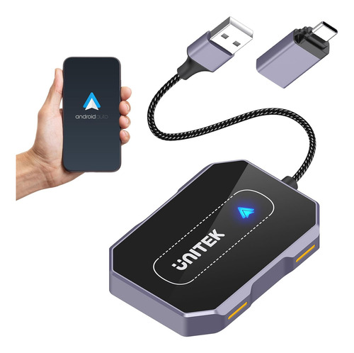 Unitek Adaptador Inalámbrico Android Auto Dongle Inalámbrico