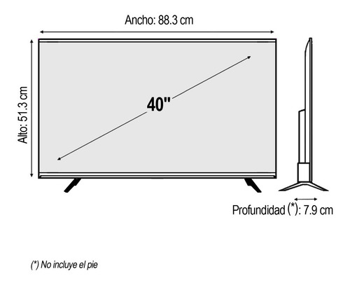 Smart TV Kanji KJ-4XTL005 LED Android TV FULL HD 40" 220V
