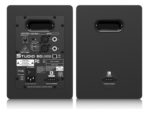 Monitor Behringer Estudio 50usb Par Biamplificados 100w