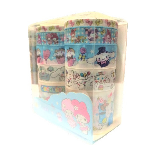 Genial Set Cinta Adhesiva Hello Kitty Kuromi Melody Whasi