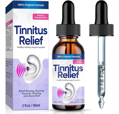 Suplemento Liquido Alivio De Tinnitus Para Oídos Hecho Usa Sabor Sin Sabor