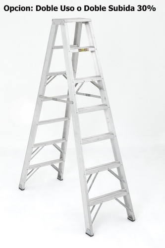 Escalera Aluminio Tijera 4 Pasos / 0.90 Metros 102 Kg