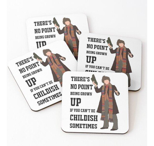 Set Posavasos Hombres Mujeres Doctor Tom Movie Baker Funny M