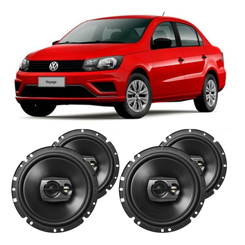 Kit Alto Falante Vw Voyage 2013 A 2016 Pioneer 200w Rms