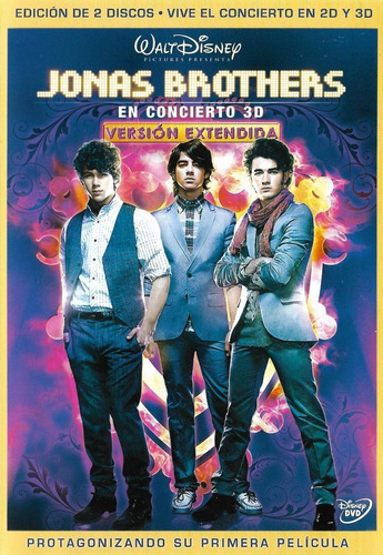 Jonas Brothers En Concierto 3d (2 Dvd)