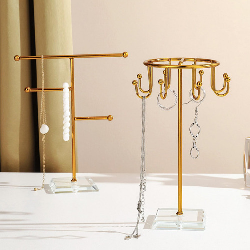 Soporte De Joyería Mostrar Joyería Estante De Dorado