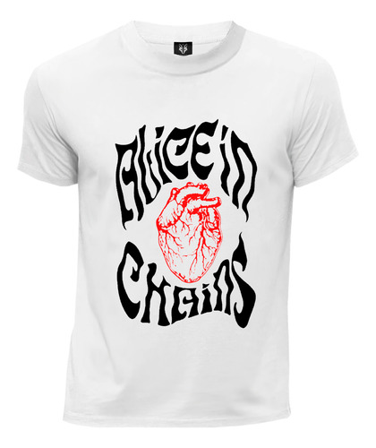 Camiseta Rock Metal Alice In Chains Heart