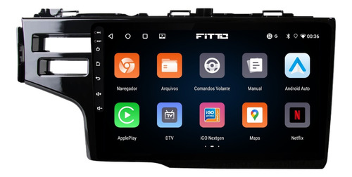 Multimidia Honda Fit 2015 A 2020 Android 14 Carplay 64gb 9p