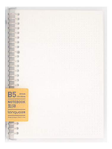 Libreta Anillada Tipo Binder B5 Con Sistema Refil Puntos