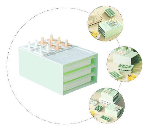 Moldes De Hielo Reutilizables, Caja De Paletas Para Piruleta