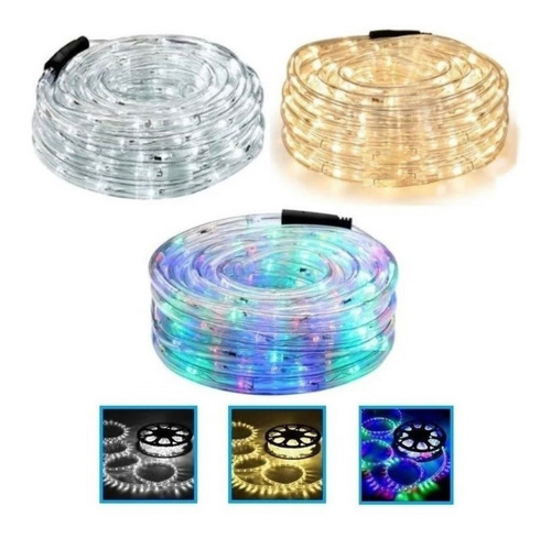 Imagen 4 de 5 de Manguera Luz Led Apta Exterior 10 Mts