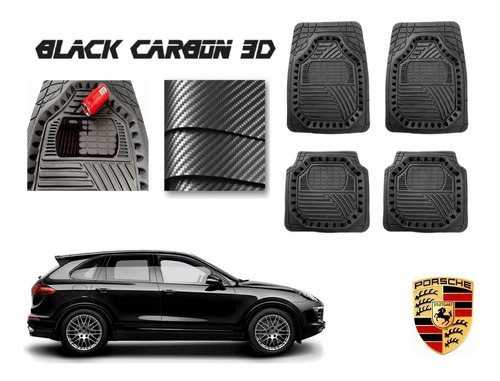 Tapetes Premium Black Carbon 3d Porsche Cayenne 2011 A 2019