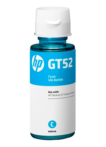 Tinta Original Hp Gt52 - 70 Ml - Cián